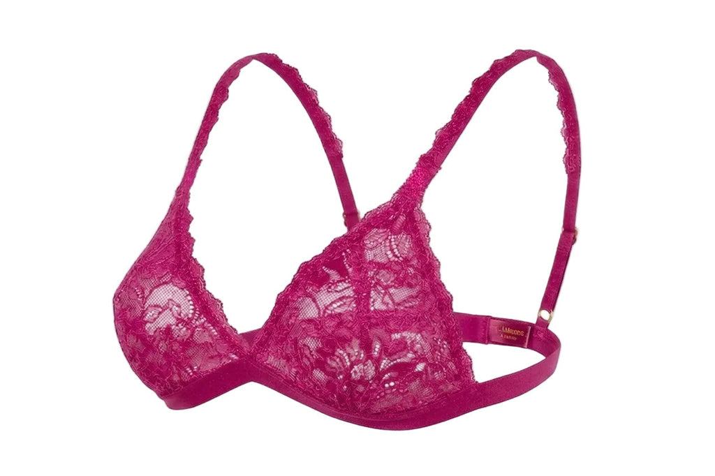 My Way Triangle Bralette Fuchsia
