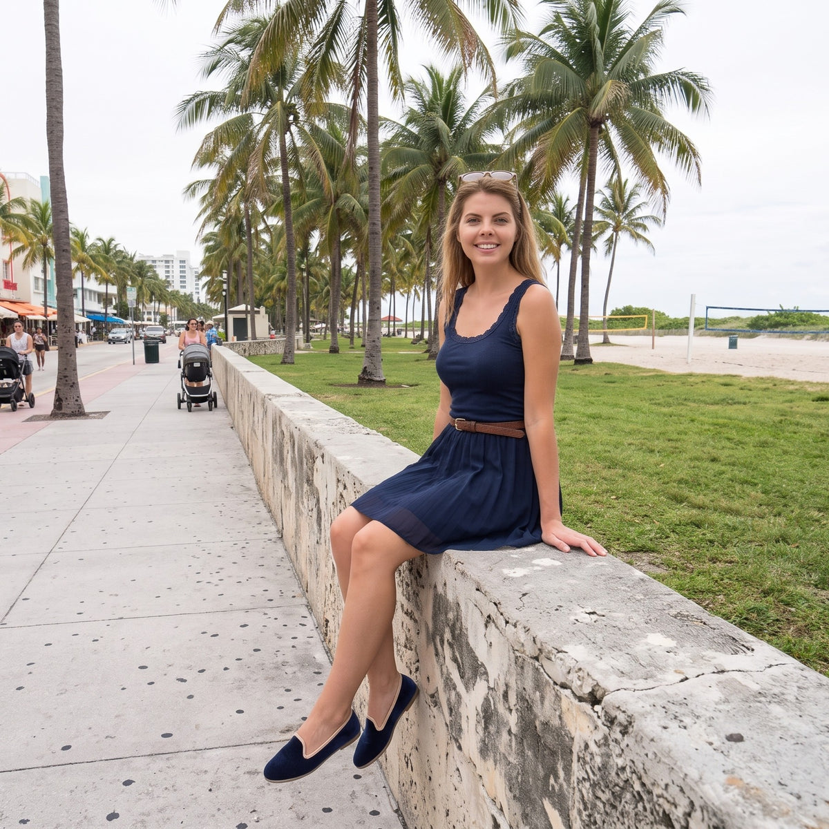 Valentina Camisole Navy Blue
