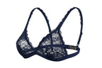 My Way Triangle Bralette Navy Blue